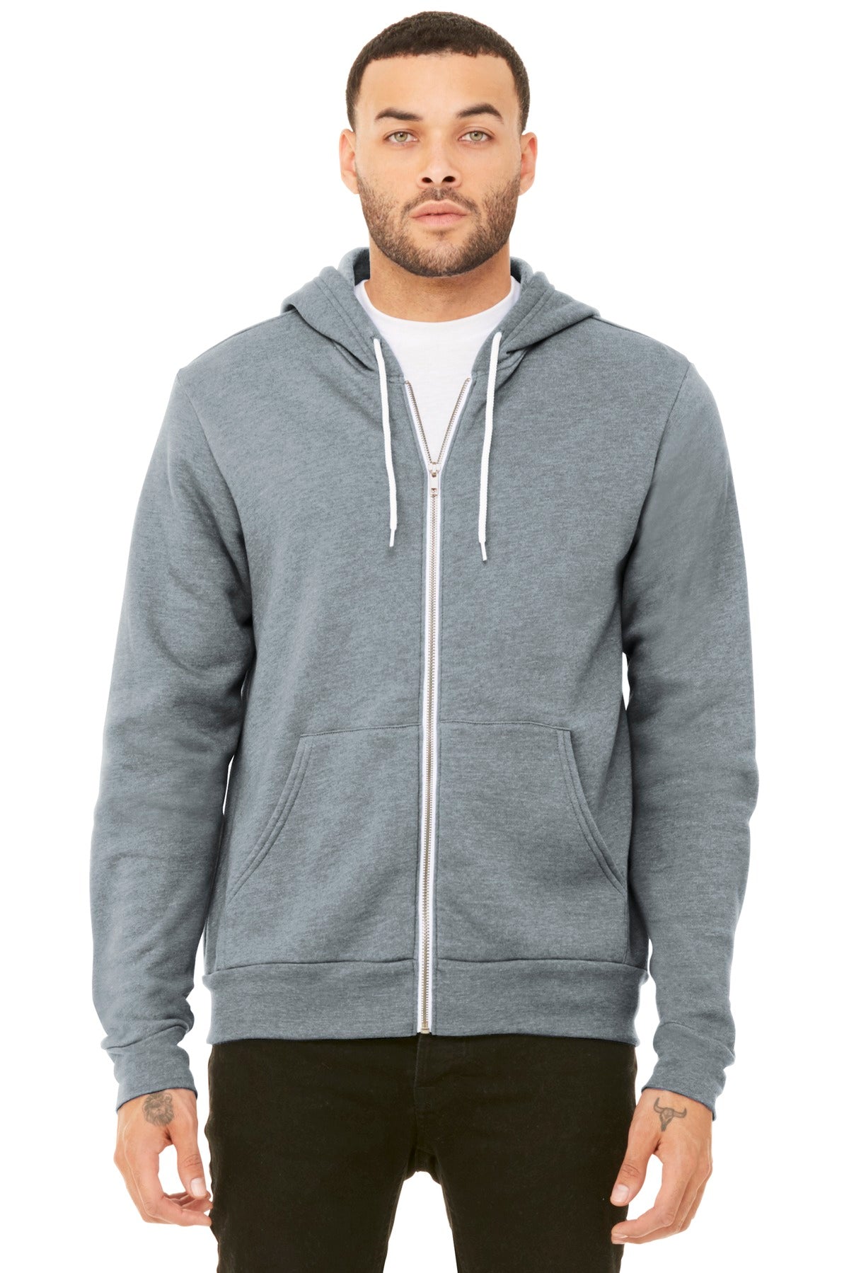 Modern Fit Zip Hoodie (Bella+Canvas 3739)