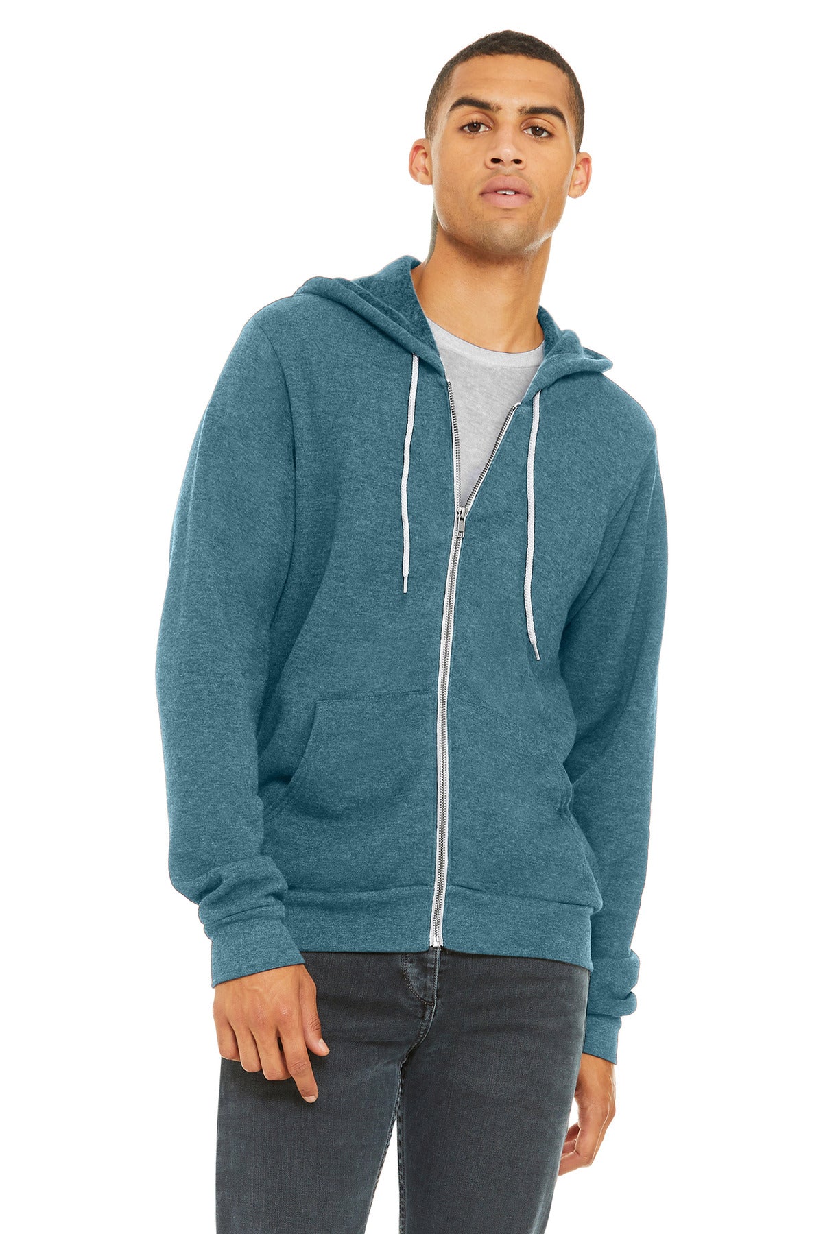 Modern Fit Zip Hoodie (Bella+Canvas 3739)