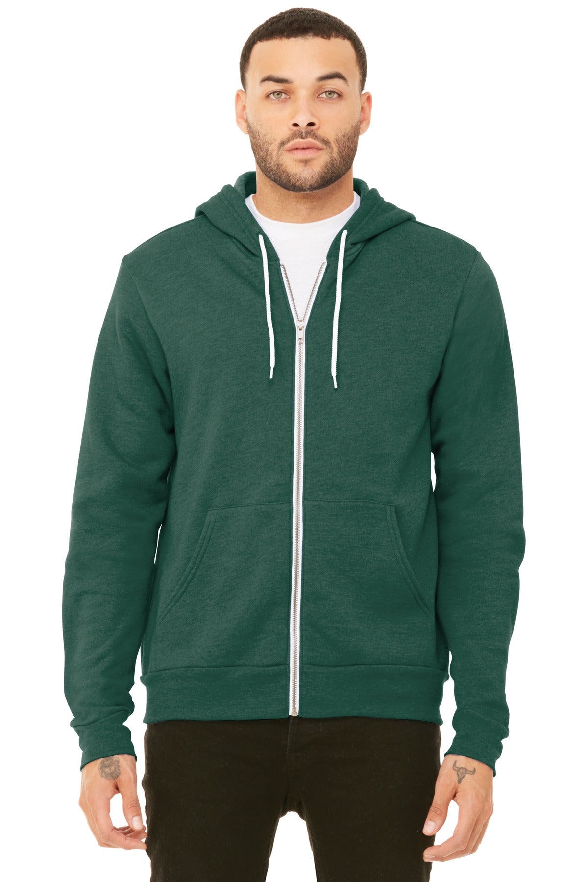 Modern Fit Zip Hoodie (Bella+Canvas 3739)