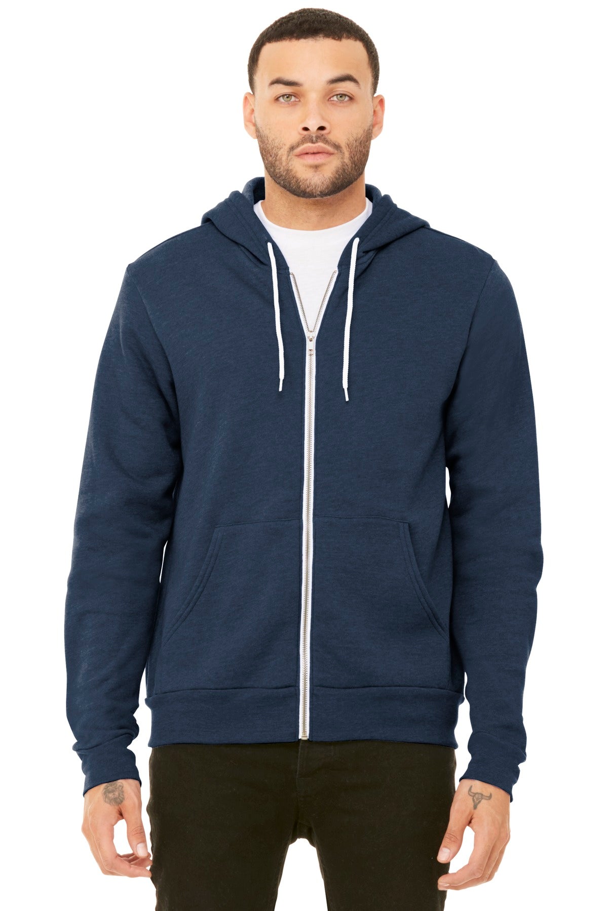 Modern Fit Zip Hoodie (Bella+Canvas 3739)