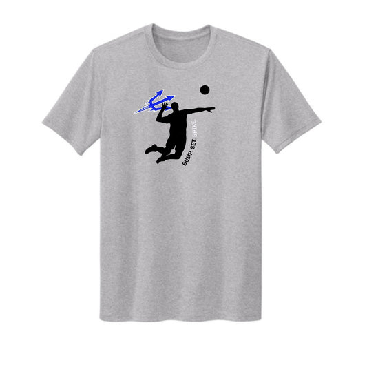 Blue Devil "Bump. Set. Spike." Performance Tee